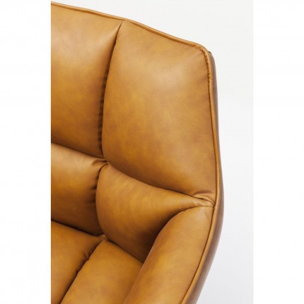 Chaise avec accoudoirs Thinktank marron Kare Design