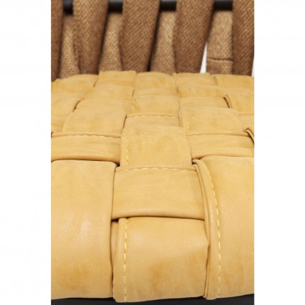 Chaise Cheerio jaune avec coussin Kare Design