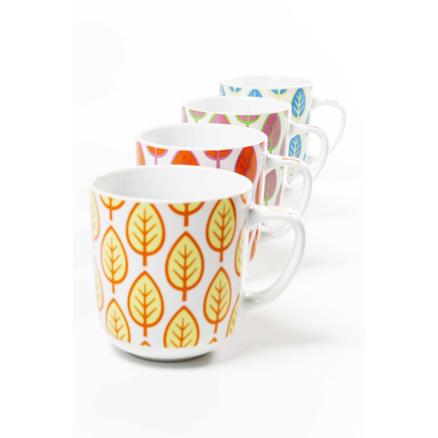 Tasses feuilles set de 4 Kare Design