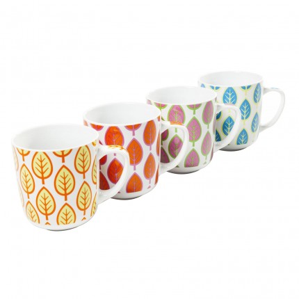 Tasses Leaf assorti Set de 4 Kare Design