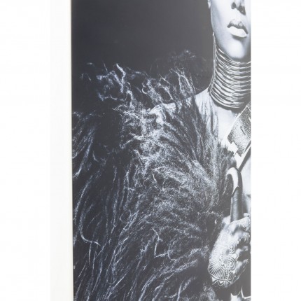Tableau en verre guerrière 150x100cm Kare Design