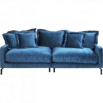 Sofa Lullaby 3-seater velvet blue Kare Design Sofa Lullaby 3-seater velvet blue Kare Design