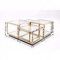 Tables basses Luigi set de 4 Kare Design