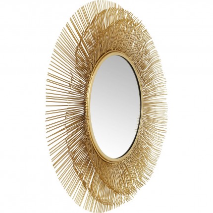 Miroir Sunburst doré 87cm Kare Design