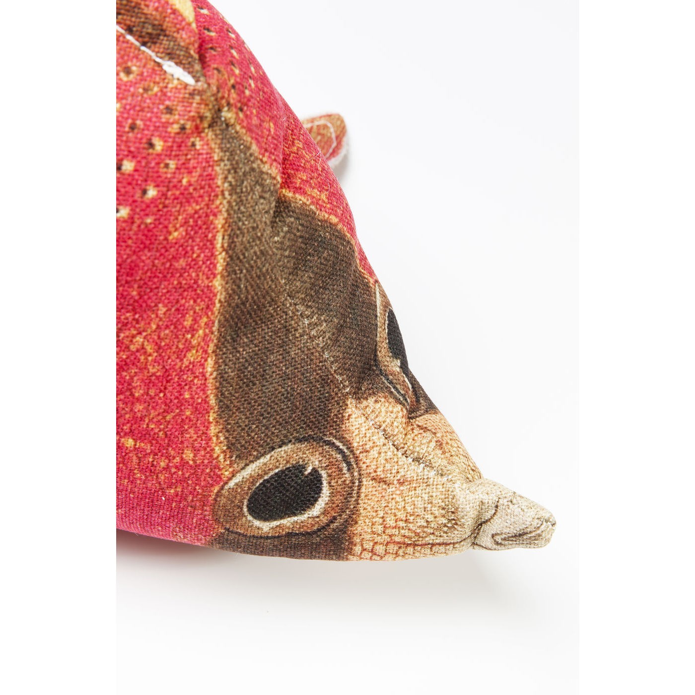 Coussin Shape Poisson rouge 33x62cm Kare Design