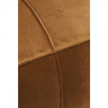 Canapé Cubetto 220cm velours marron Kare Design