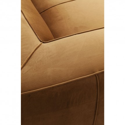 Canapé Cubetto 220cm velours marron Kare Design