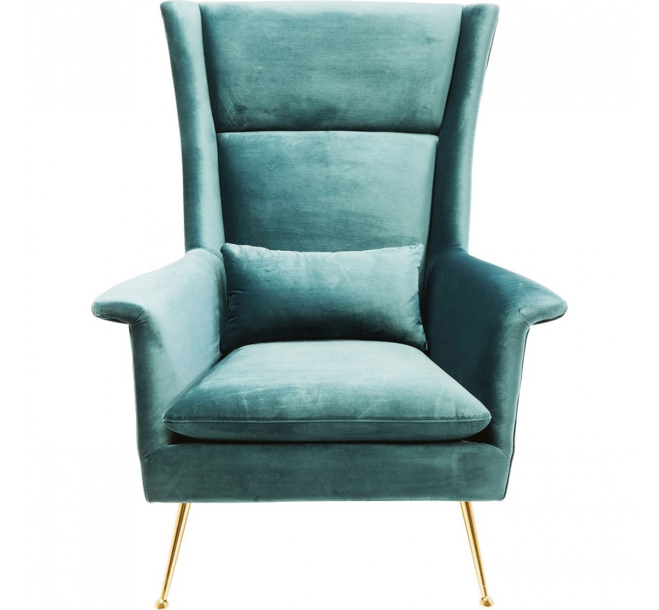 Fauteuil Vegas Forever bleu-vert Kare Design