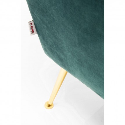 Fauteuil Vegas Forever bleu-vert Kare Design