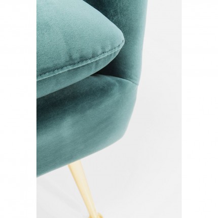 Fauteuil Vegas Forever bleu-vert Kare Design