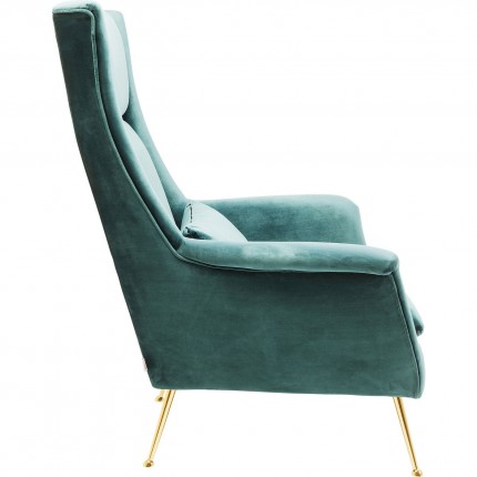 Fauteuil Vegas Forever bleu-vert Kare Design