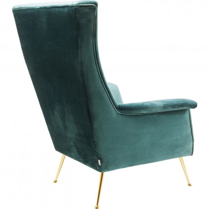 Fauteuil Vegas Forever bleu-vert Kare Design