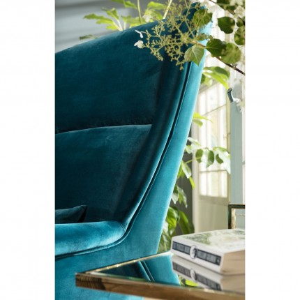 Fauteuil Vegas Forever bleu-vert Kare Design