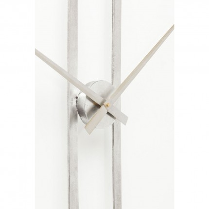 Horloge murale Clip 60cm argentée Kare Design