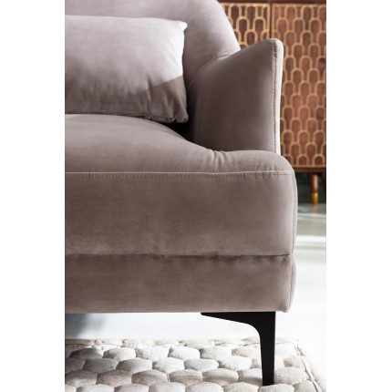 Fauteuil Proud velours gris Kare Design