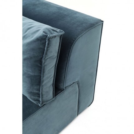 Canapé d'angle Infinity gauche velours ocean Kare Design