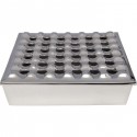 Cendrier Soho carré argenté 25x25cm Kare Design