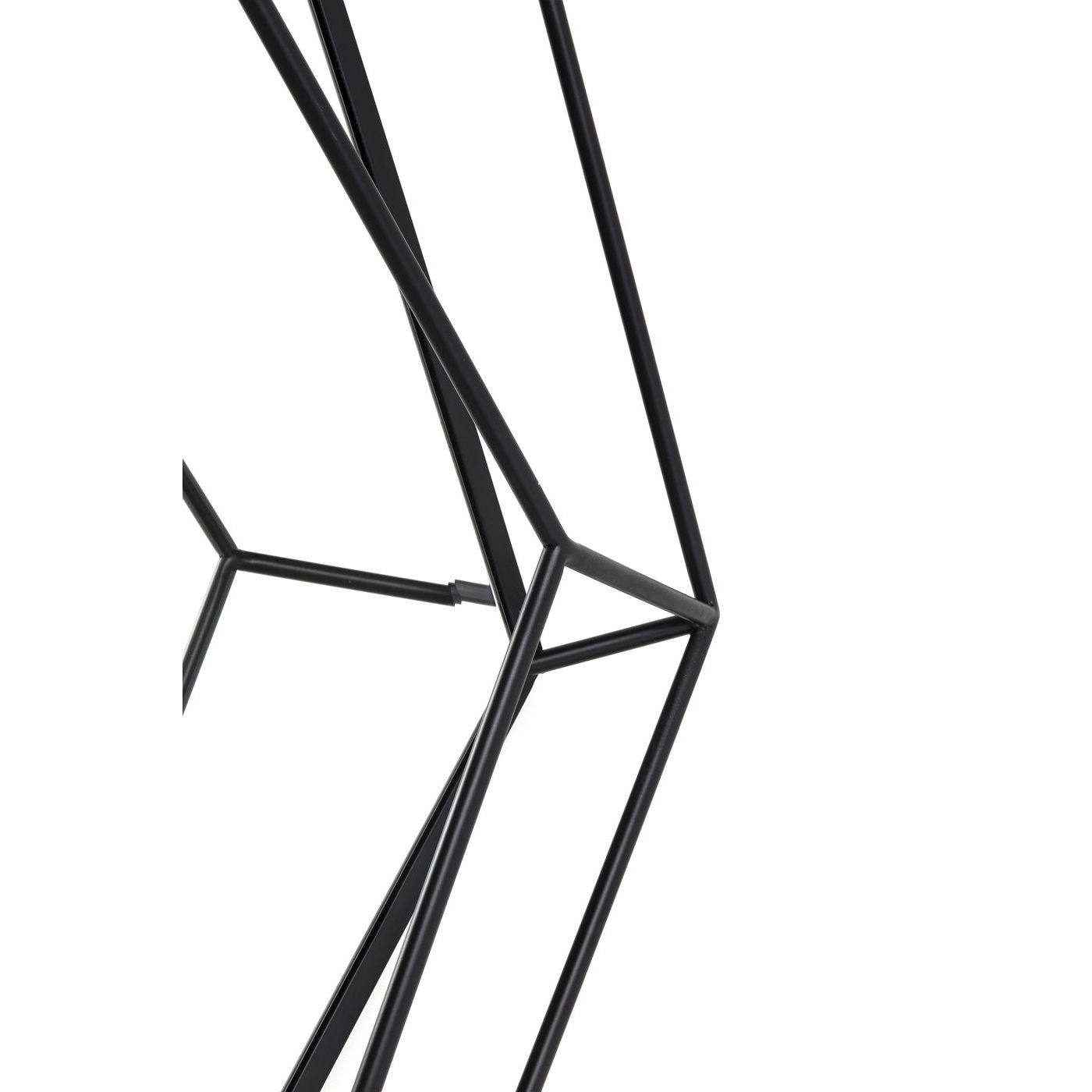 Miroir Wire diamant noir 104x92cm Kare Design