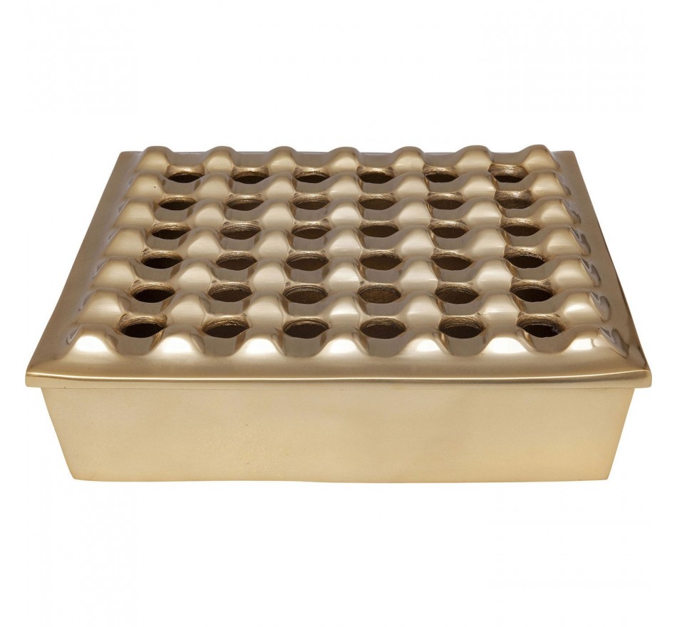 Cendrier Soho carré laiton 25x25cm Kare Design Cendrier Soho carré laiton 25x25cm Kare Design