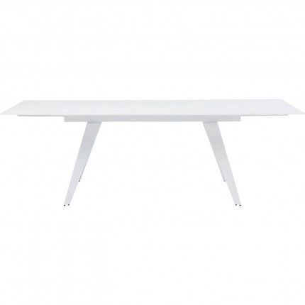 Table à rallonges Amsterdam 240x90cm blanche Kare Design