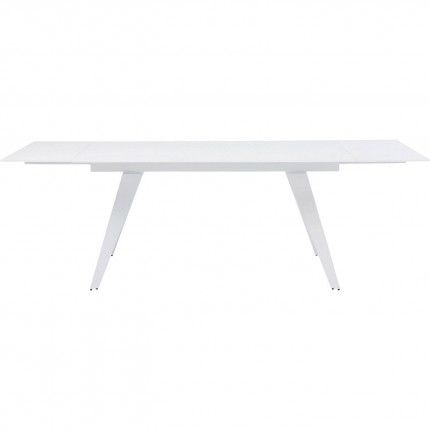 Table à rallonges Amsterdam blanche 240x90cm Kare Design