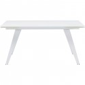 Table à rallonges Amsterdam blanche 240x90cm Kare Design