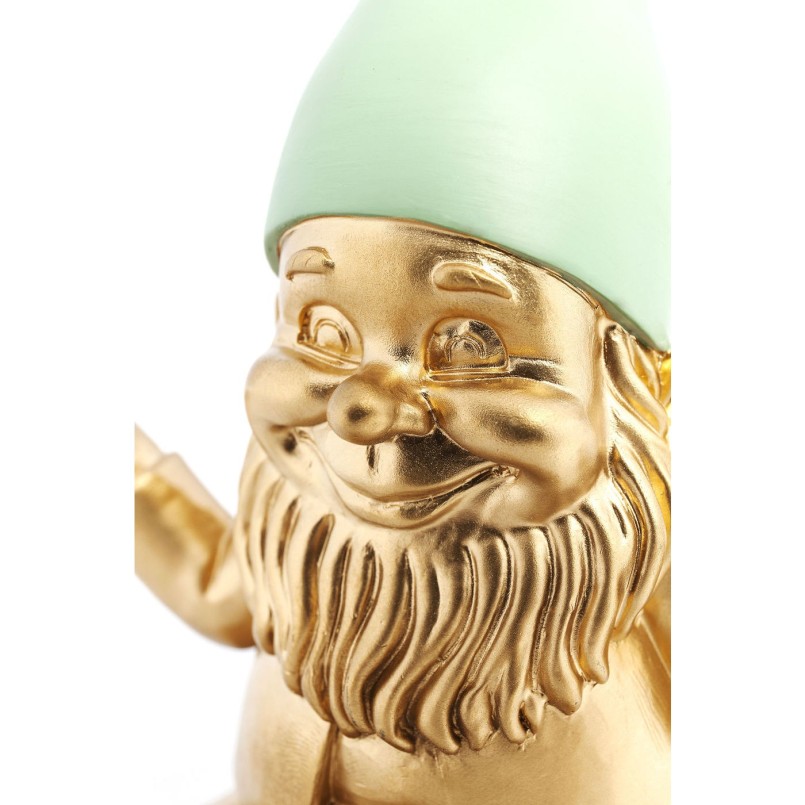 Déco nain doré zen 19cm Kare Design