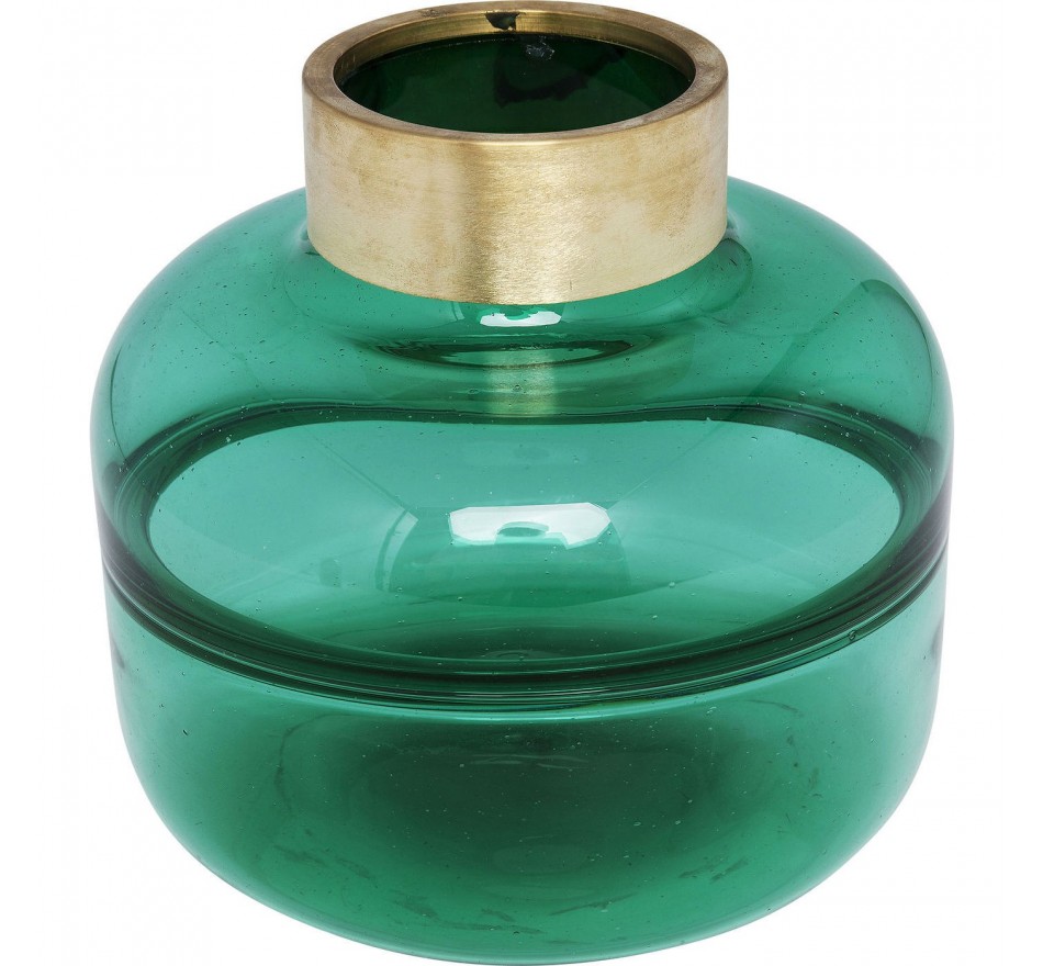 Vase Positano Belly vert 21cm Kare Design