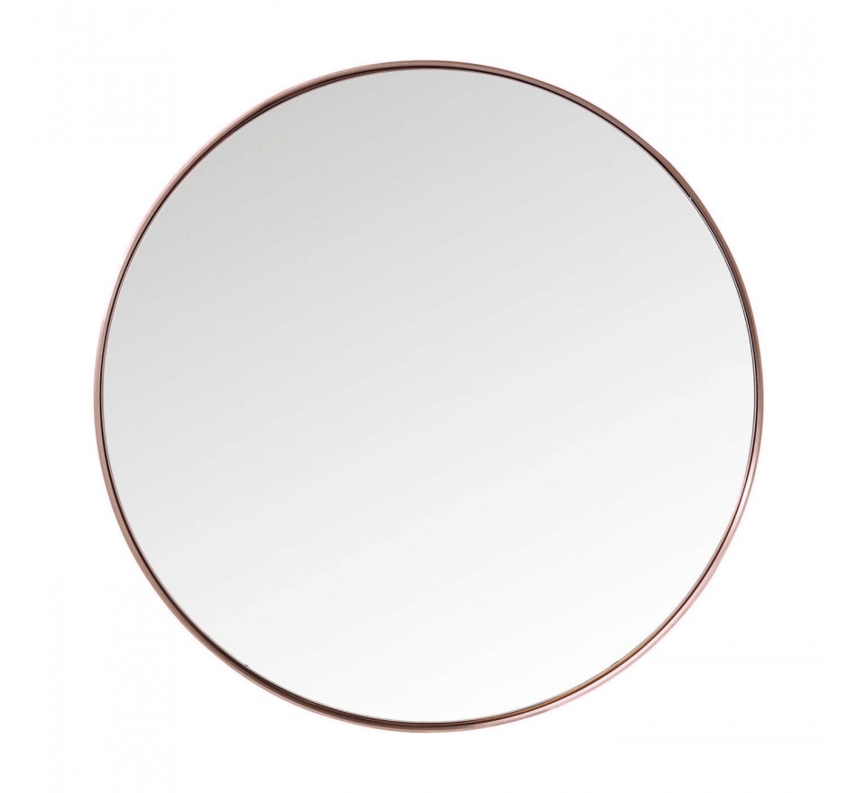 Miroir Curve rond cuivre 100cm Kare Design