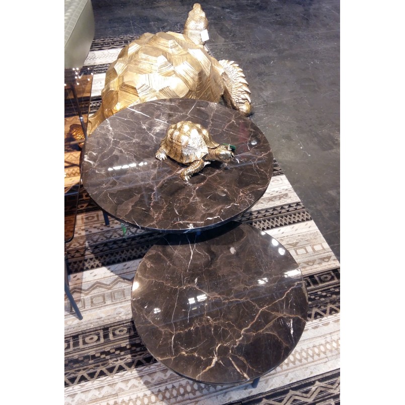 Déco Turtle dorée 11cm Kare Design