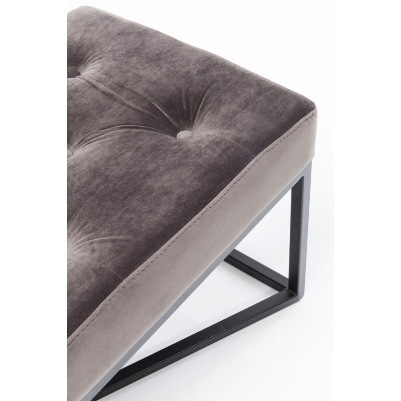Bench Crossover Grey Black 150x40cm Kare Design