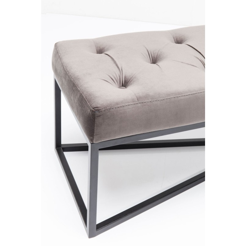 Bench Crossover Grey Black 150x40cm Kare Design