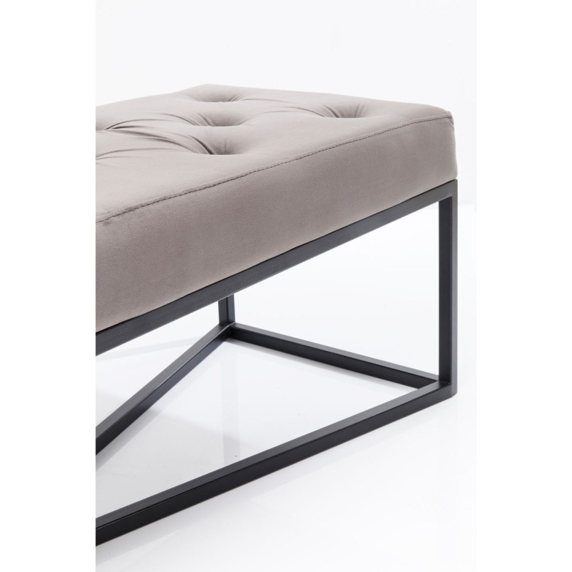 Bench Crossover Grey Black 150x40cm Kare Design