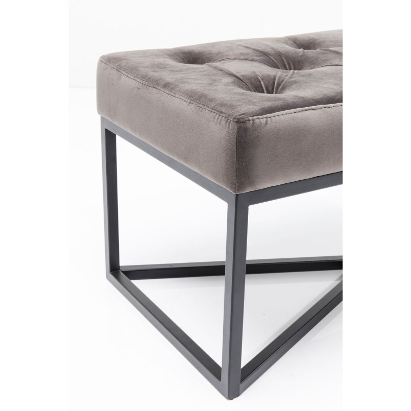 Bench Crossover Grey Black 150x40cm Kare Design