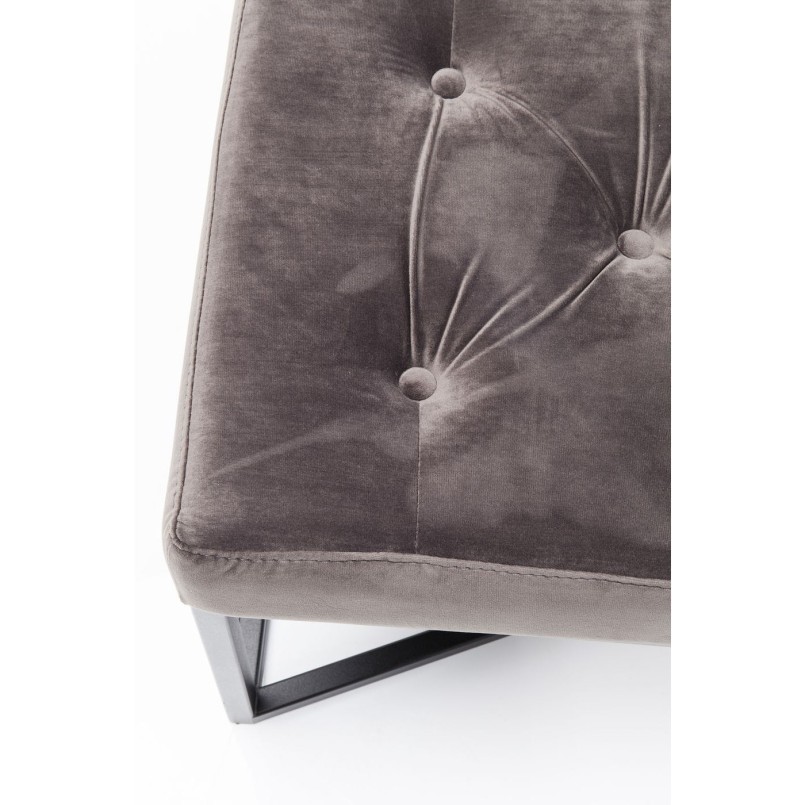 Bench Crossover Grey Black 150x40cm Kare Design