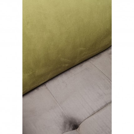 Chaise avec accoudoirs Chelsea verte et grise Kare Design