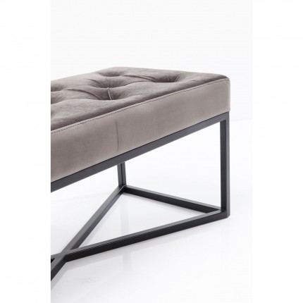 Banc Crossover gris et noir 90x40cm Kare Design