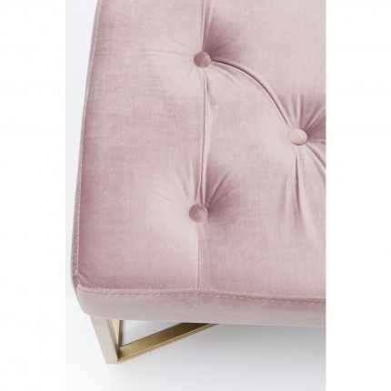 Banc Crossover rose 90x40cm Kare Design