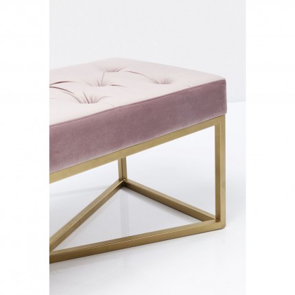 Banc Crossover rose 90x40cm Kare Design