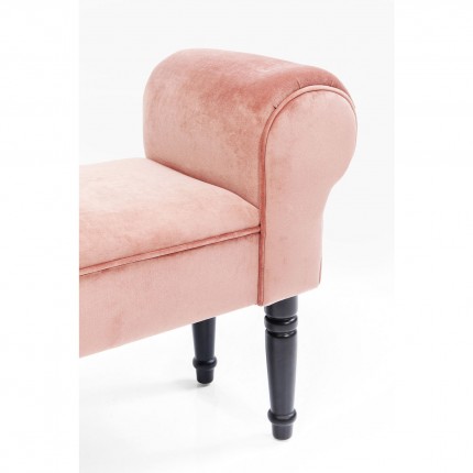Banc Wing velours rose Kare Design