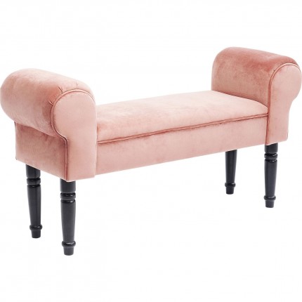 Banc Wing velours rose Kare Design