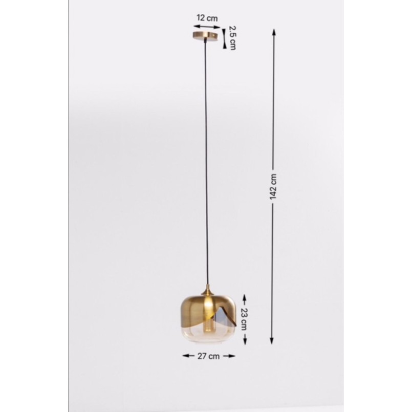 Hanging Lamp Golden Goblet Ø25cm Kare Design