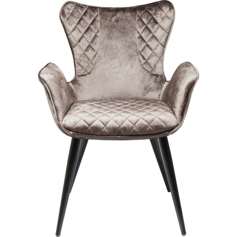 Chair with Armrest Dream Brown Kare Design
