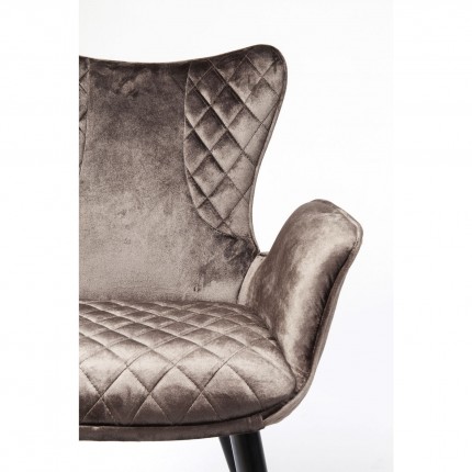 Chaise avec accoudoirs Dream marron Kare Design