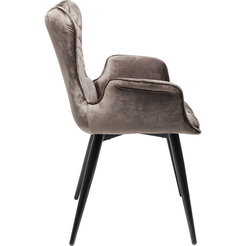 Chair with Armrest Dream Brown Kare Design