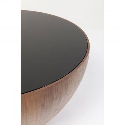 Table basse Tear Drops 80cm noyer Kare Design