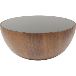 Coffee Table Tear Drops Walnut Ø80cm Kare Design