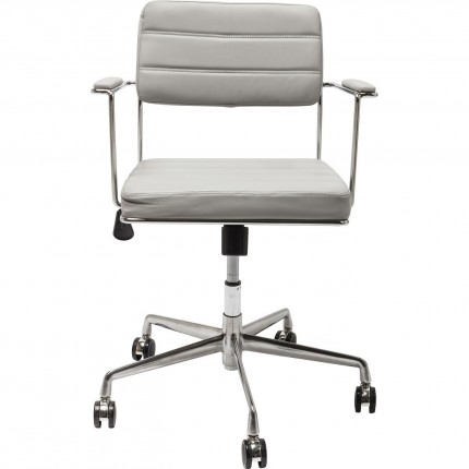 Chaise de bureau pivotante Dottore grise Kare Design