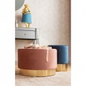 Tabouret Cherry mauve et laiton Kare Design