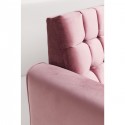 Canapé Milchbar velours rose 3 places Kare Design